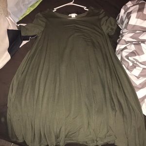 Olive green dress